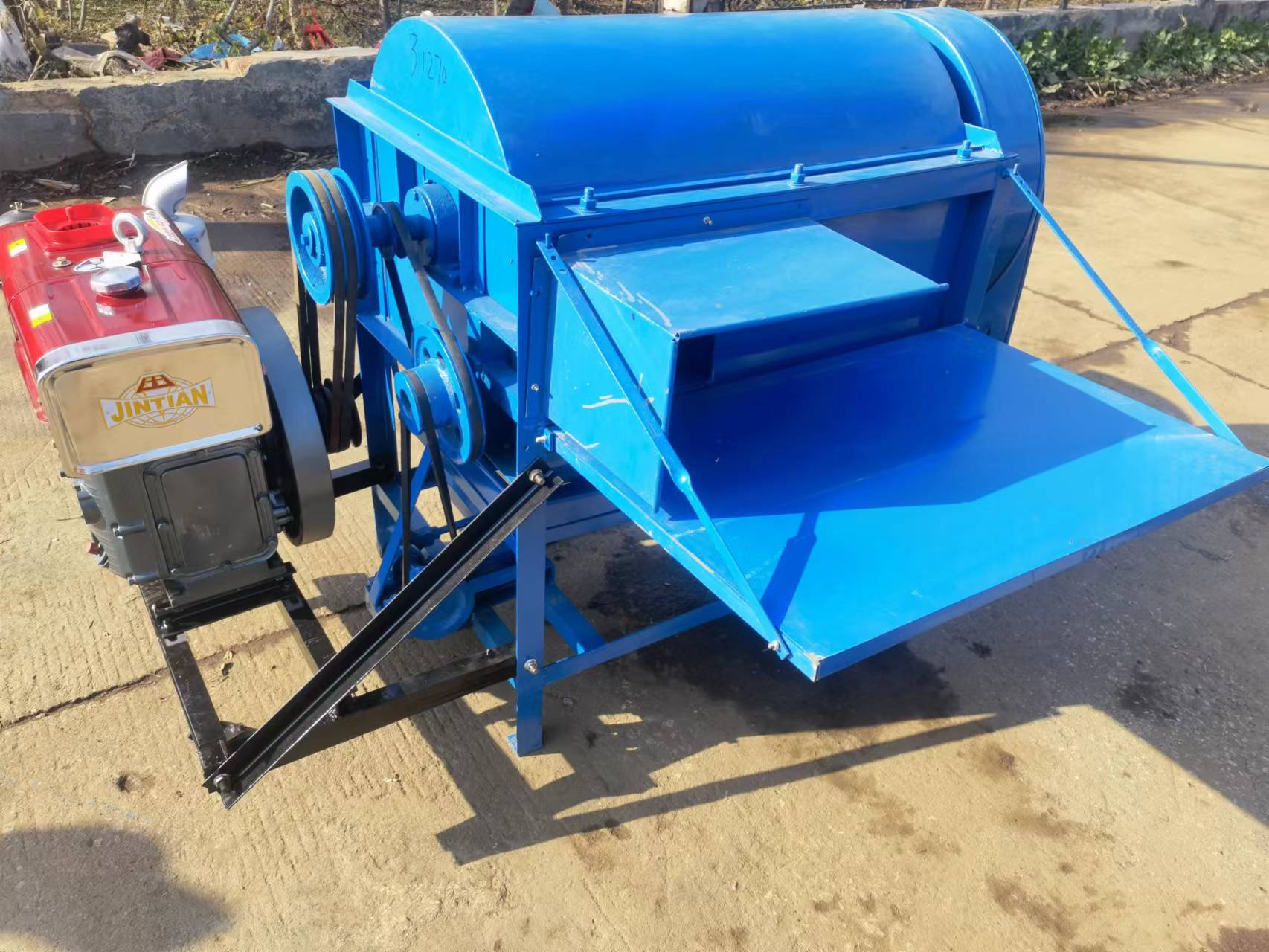 Rice Thresher Machine - Мобильная дизельная мультифункциональная молотилка для риса