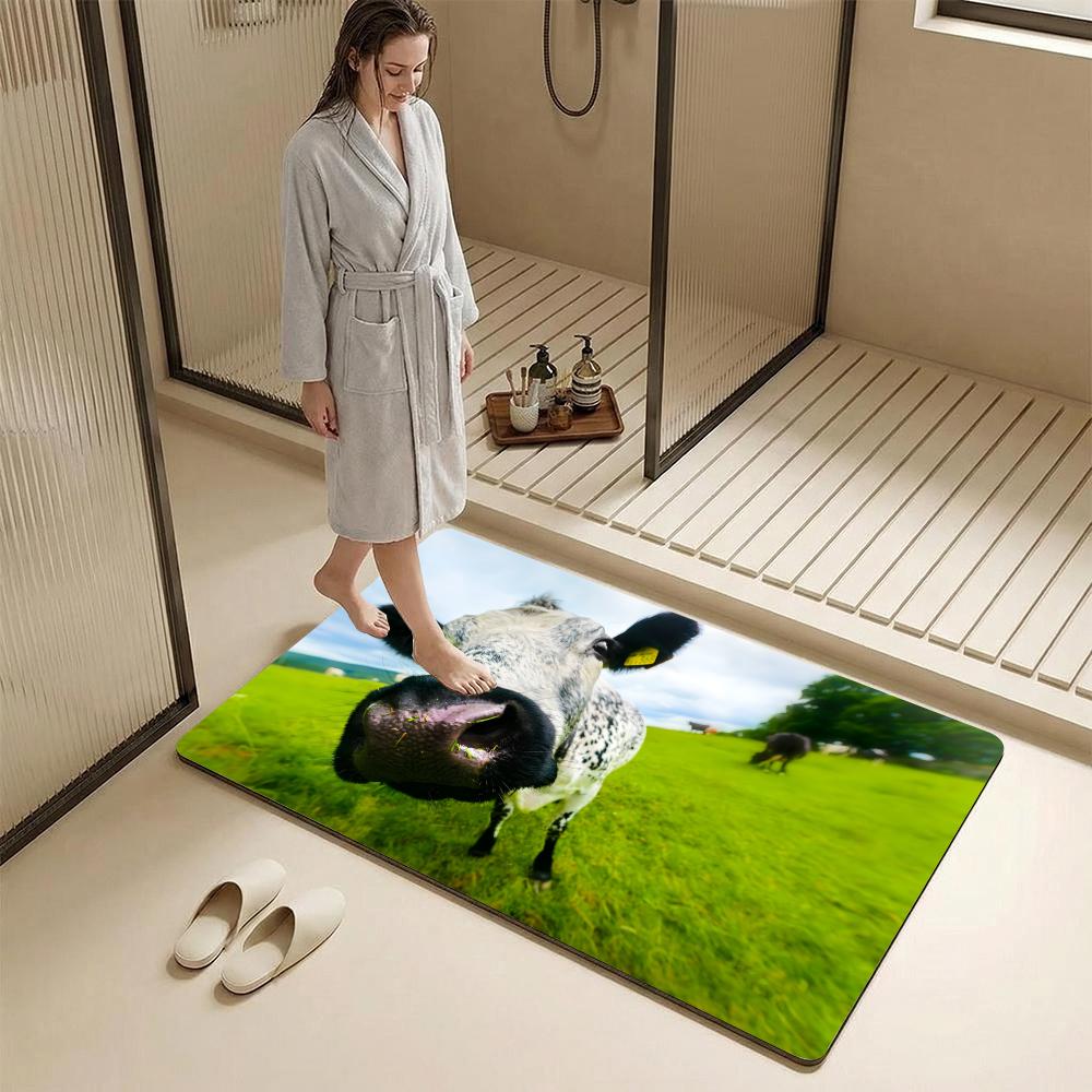 Коврик для ванной KWaii с абст – обзор и цена Cow Mat Rubber