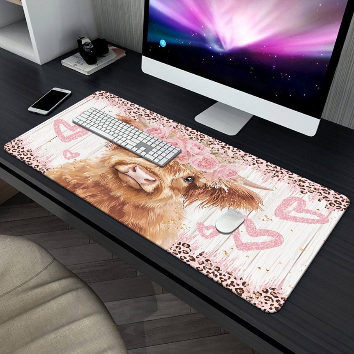 Коврик для стола Highland Cow  – обзор и цена Cow Mat Rubber