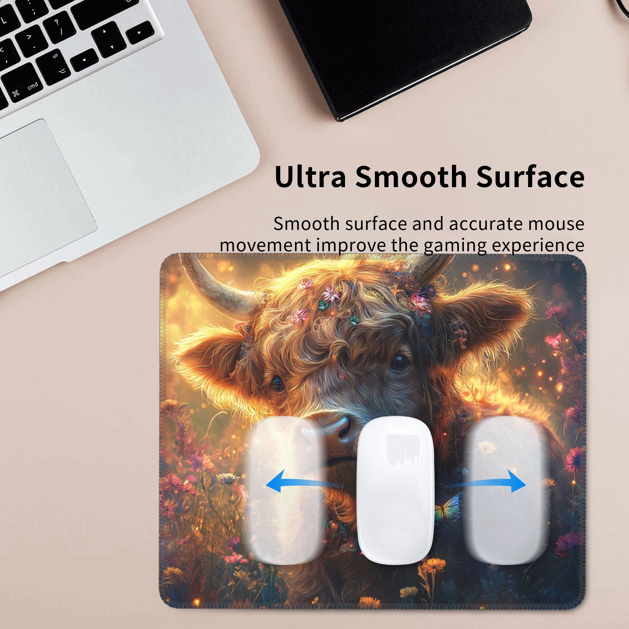 Коврик для мыши с изображением – обзор и цена Cow Mat Rubber