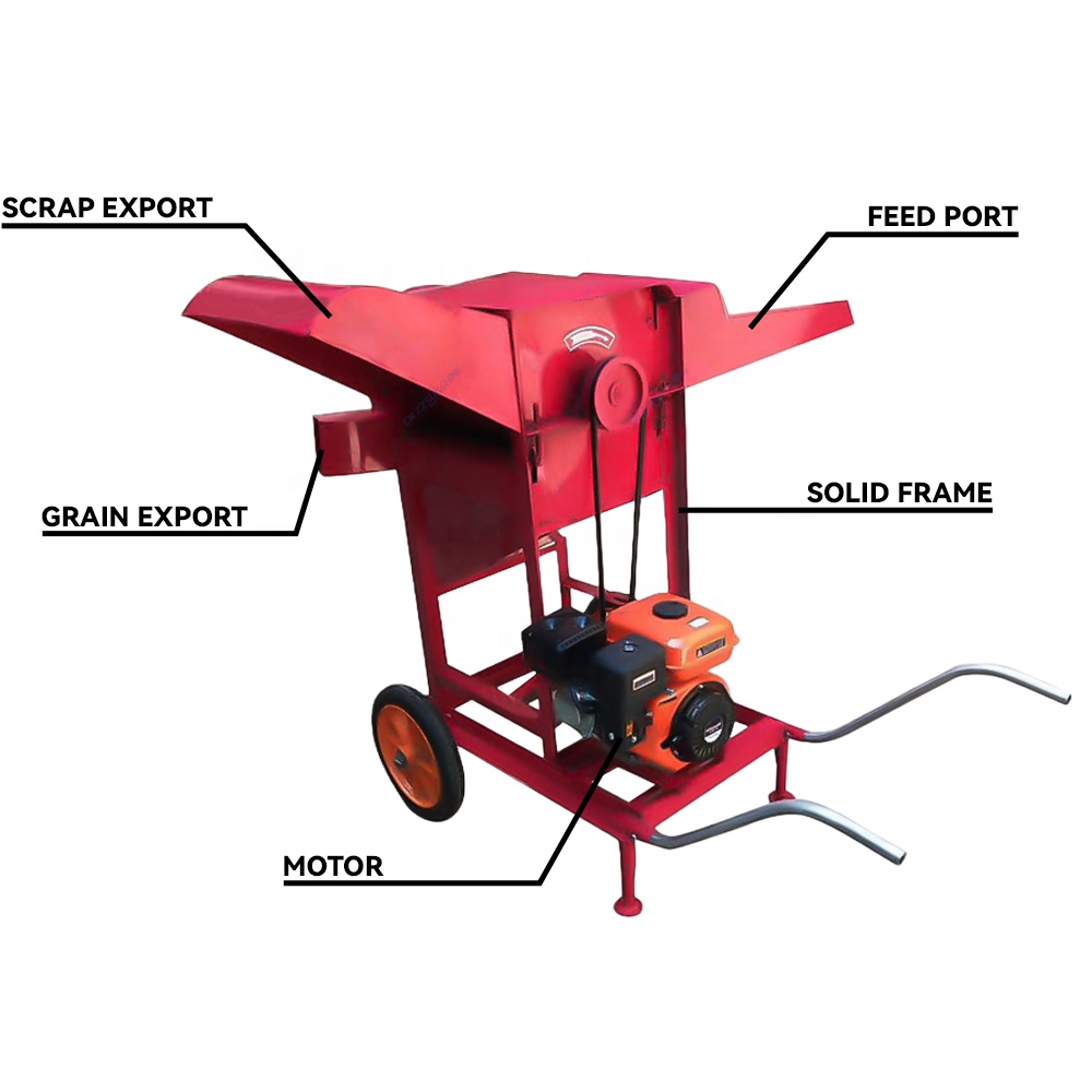 Высокоэффективная молотилка дл – обзор и цена Rice Thresher Machine