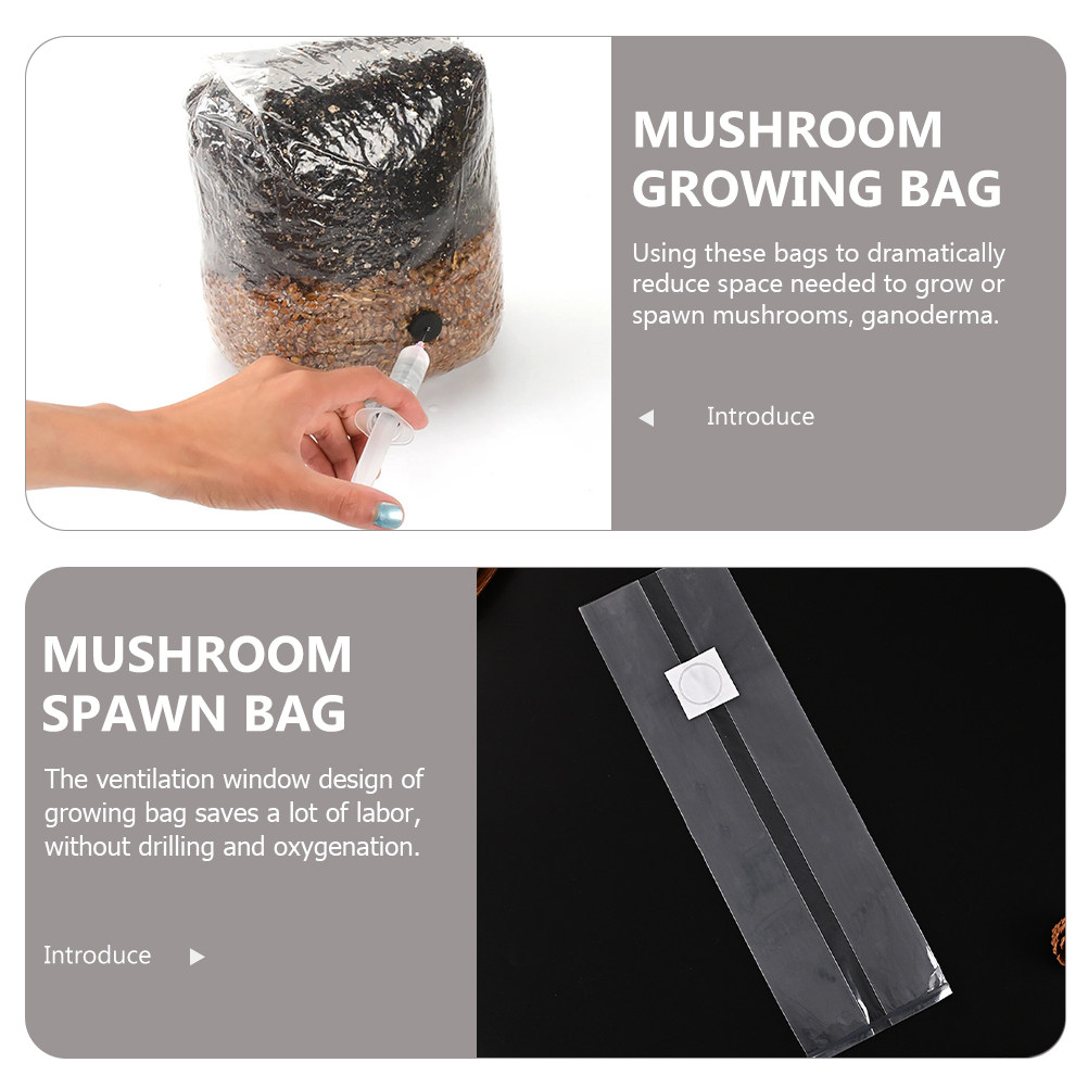 20 шт. прозрачных мешков для в – обзор и цена Mushroom Spawn Bag